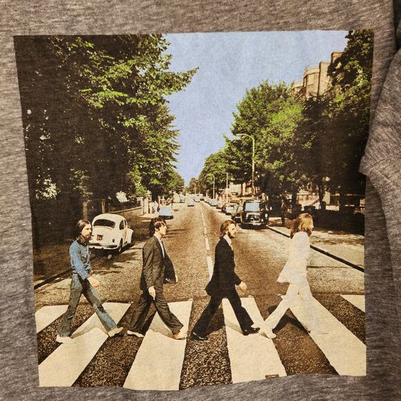 Beatles Women's Size‎ XL Abbey Road Long Sleeve with Cut out Back Gray New - Picture 2 of 4